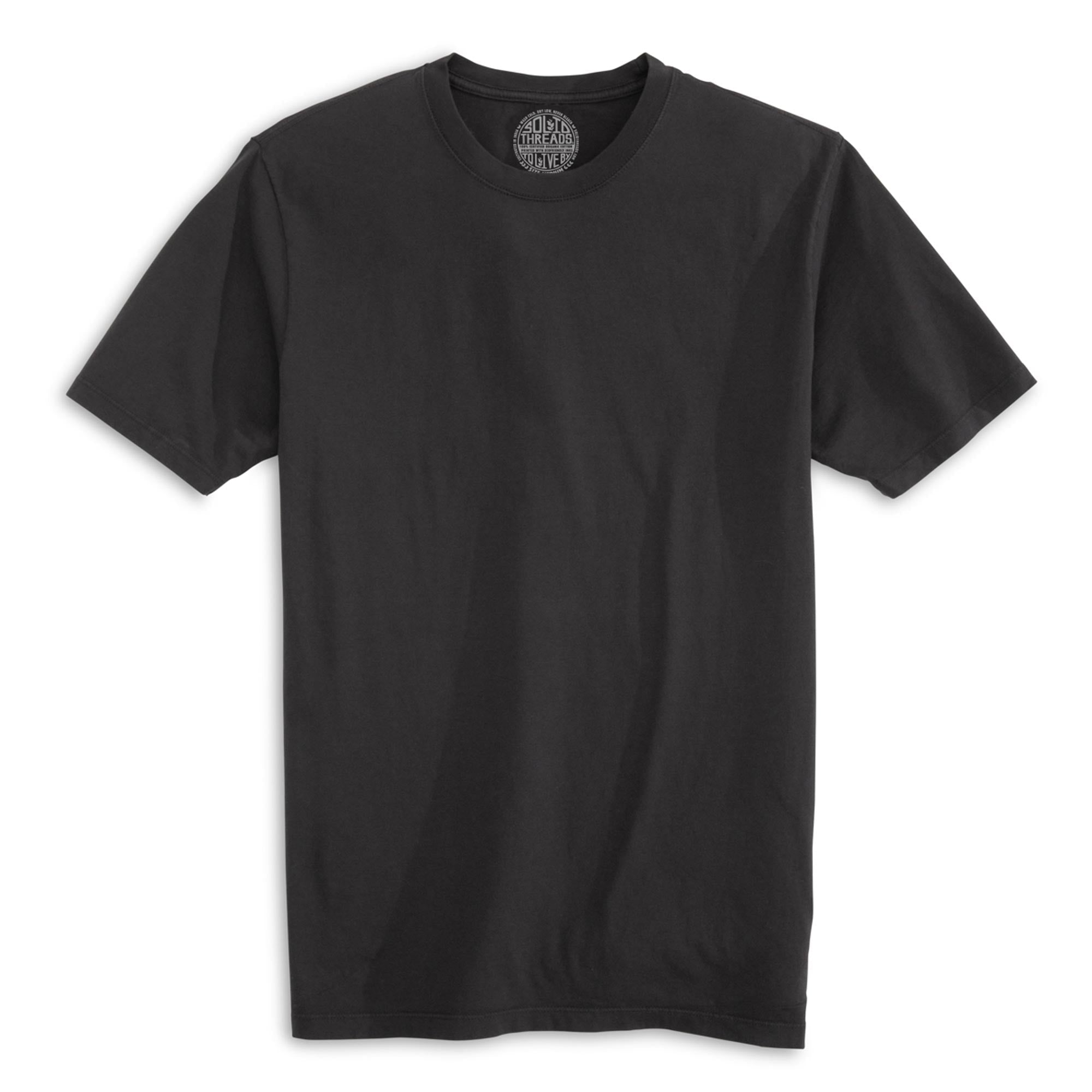100% Certified Organic Cotton T-shirt | Ultra Soft Garment Washed Tee -  Solid Threads