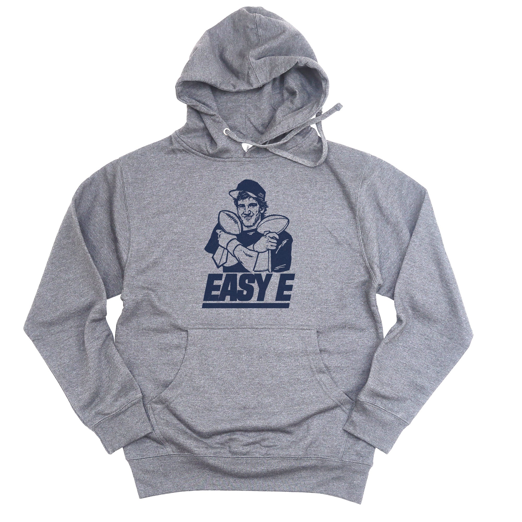 Easy E Vintage Midweight Pullover Hoodie Funny Ny Giants Fleece Solid Threads