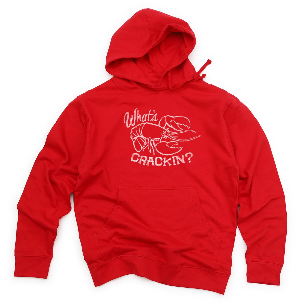 Vintage What&#39;s Crackin Funny Graphic Fleece | Retro Summer Lobster Feast Midweight Hoodie | SOLID THREADS