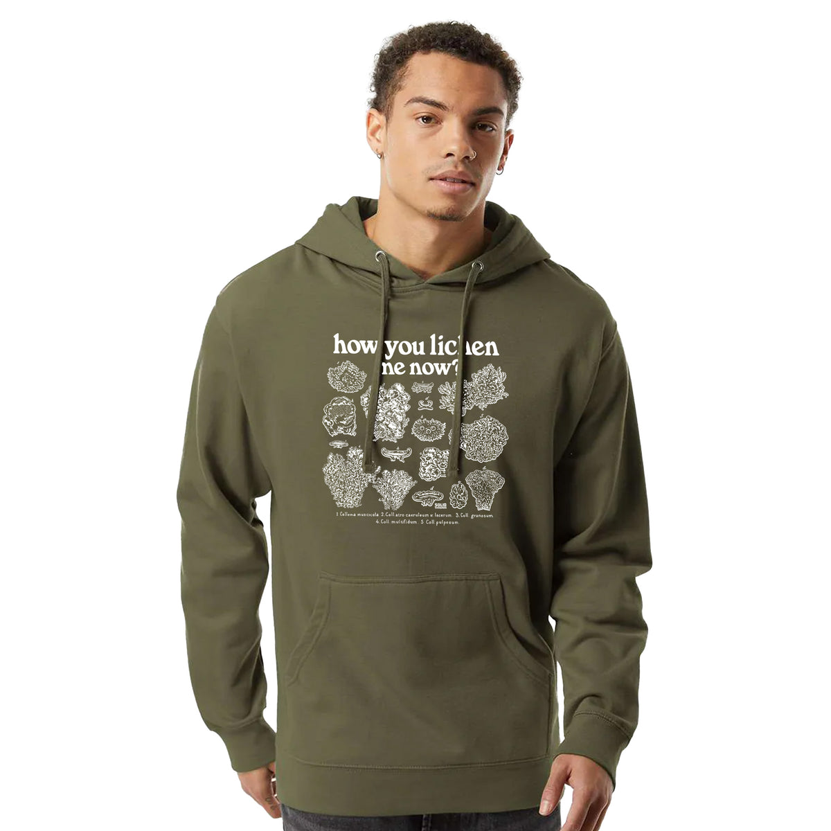 How You Lichen Me Now Retro Plant Graphic Tee | Funny Botany T Shirt on Model | SOLID THREADS