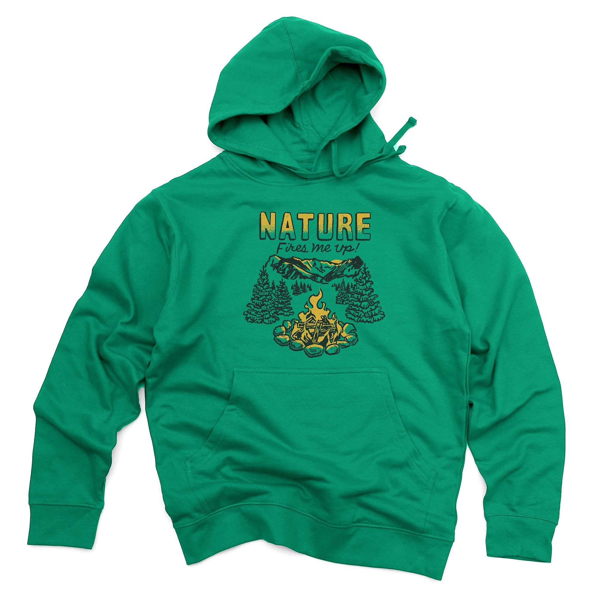 Nature Fires Me Up Vintage Midweight Pullover Hoodie | Funny Camping Fleece