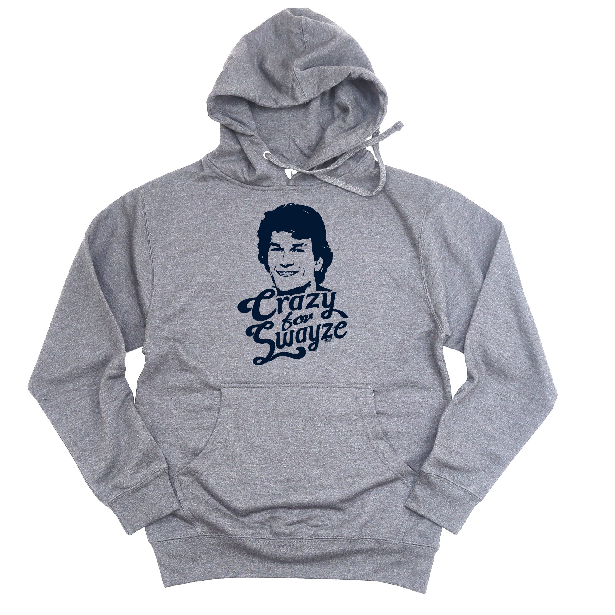 Crazy for Swayze Vintage Graphic Fleece | Retro 80s Movie Hearthrob Midweight Hoodie | SOLID THREADS