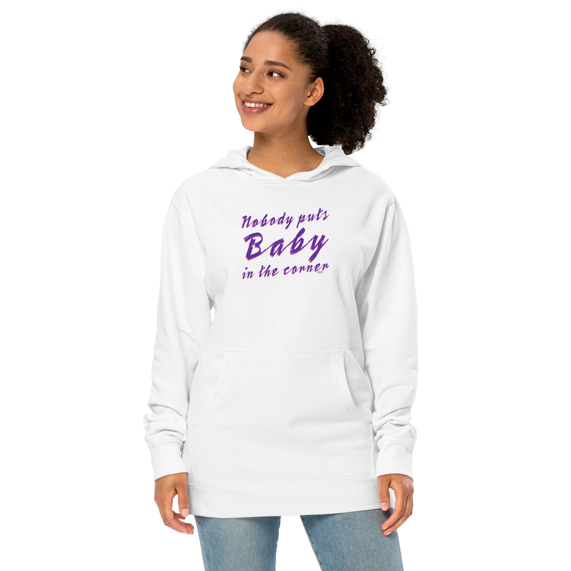 Unisex Nobody Puts Baby in the Corner Midweight Pullover Hoodie