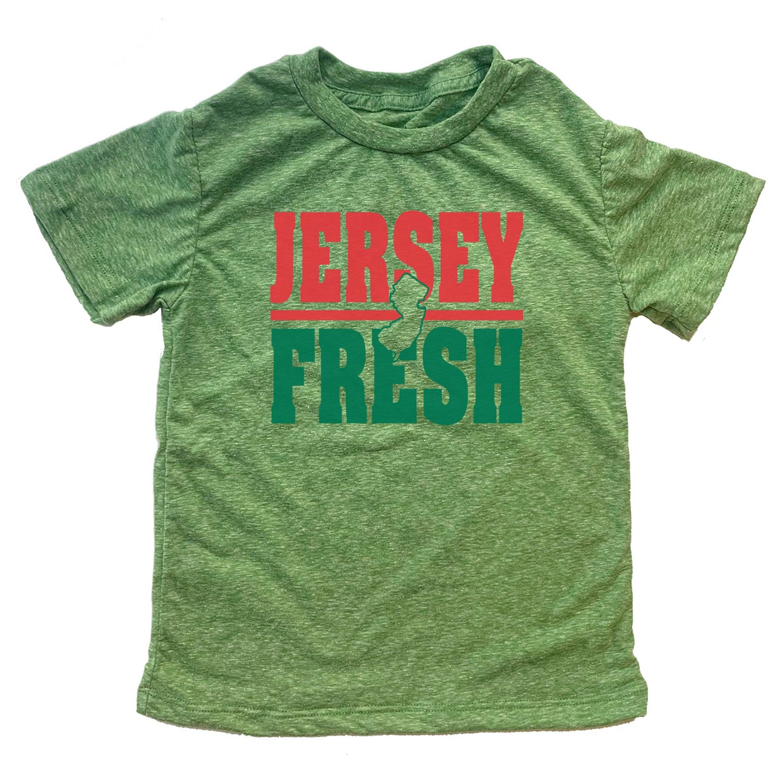 Kids New Jersey Fresh Vintage Graphic T-Shirt | Cute Funny Garden State Kelly Tee | Solid Threads