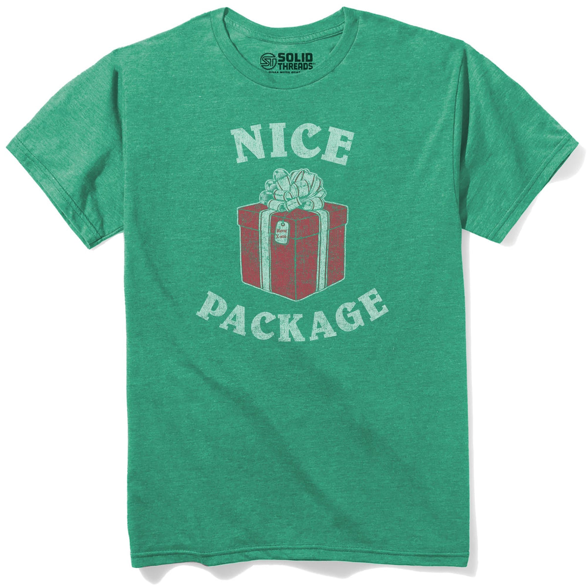 Nice Package Vintage Staple T-shirt in Kelly Heather - Front View