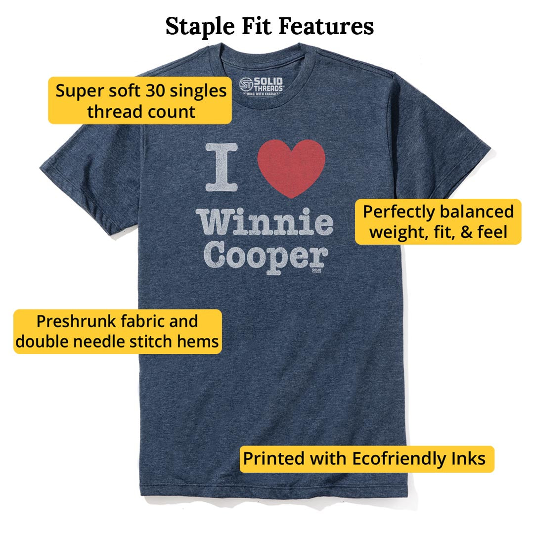 Winnie Cooper Cool Staple T-shirt in Navy Heather - Fit Attributes