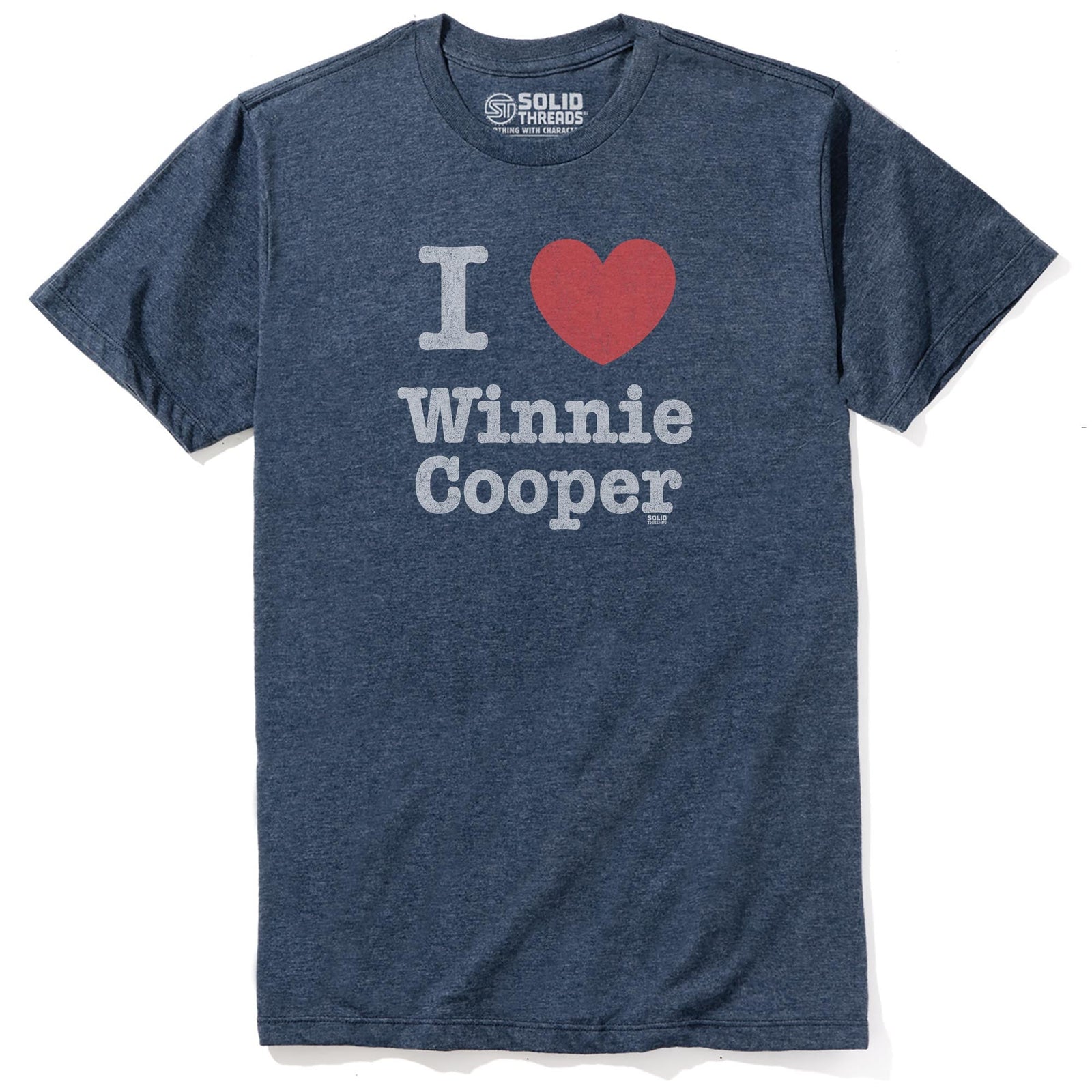 Winnie Cooper Cool Staple T-shirt in Navy Heather - Front View