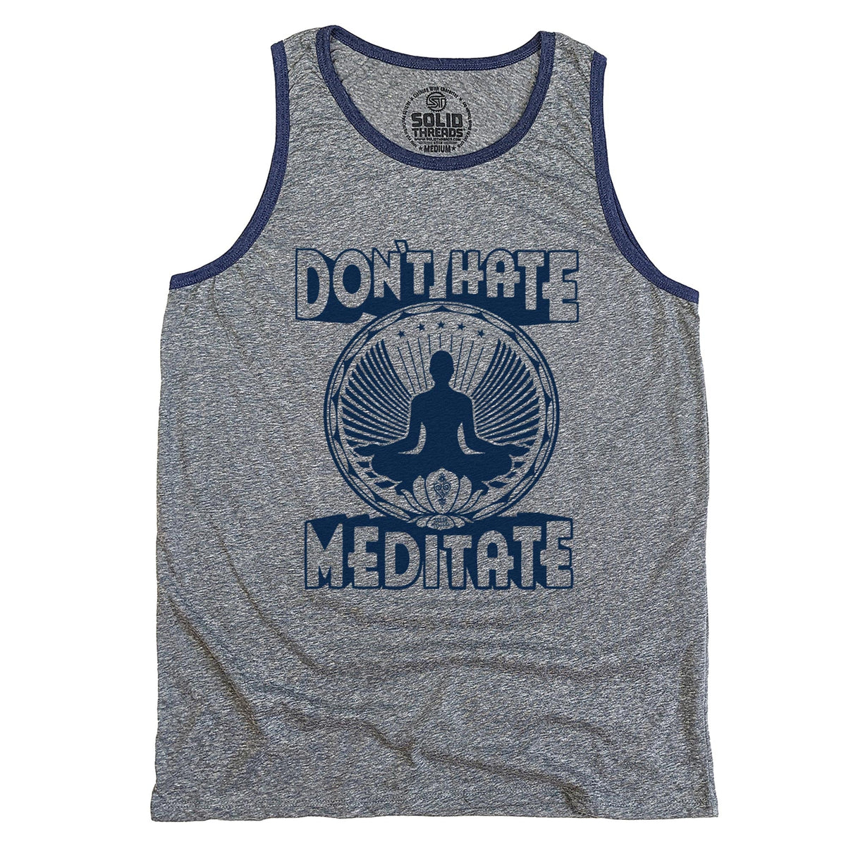 Don&#39;t Hate Meditate Vintage Inspired Tank Top | SOLID THREADS