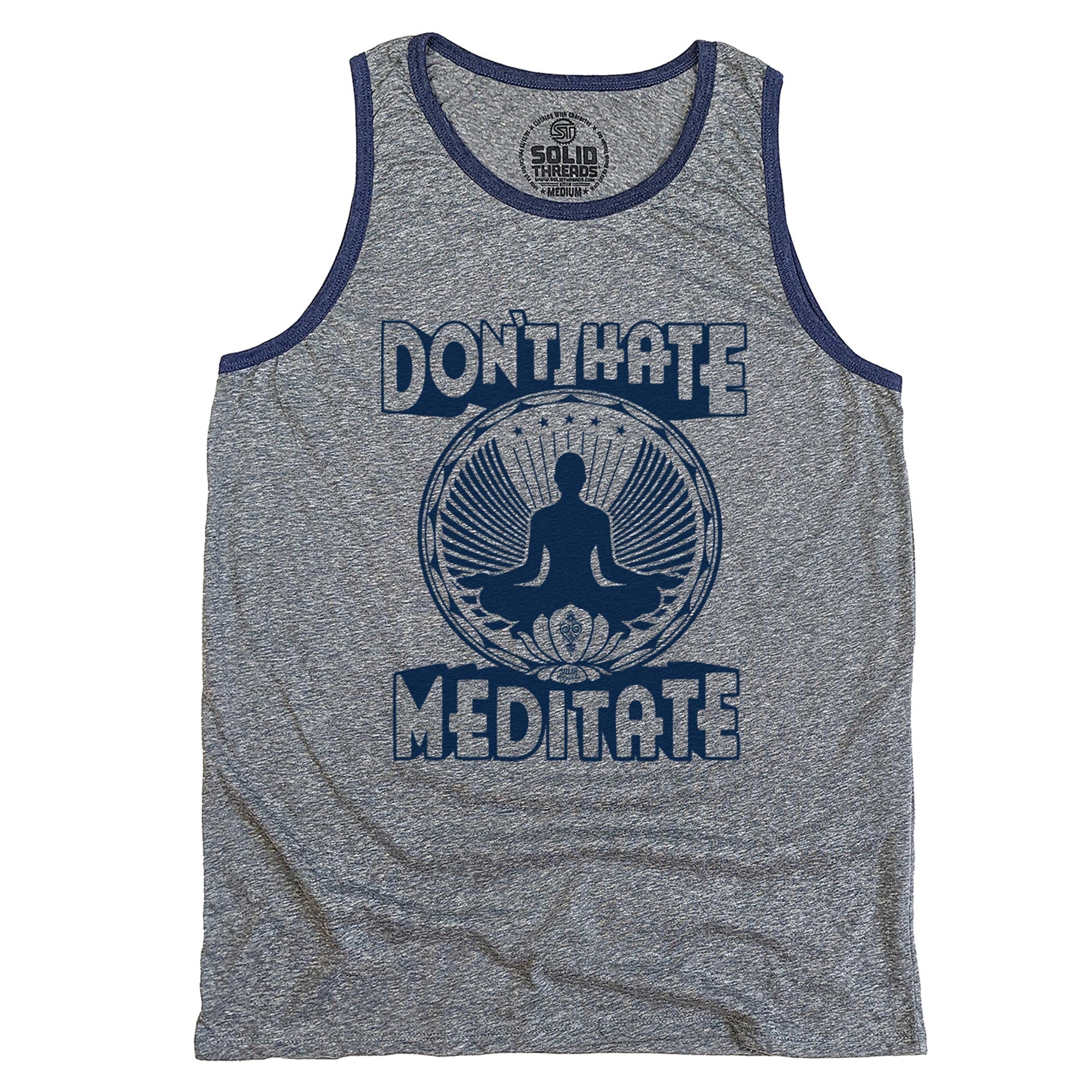 Don't Hate Meditate Vintage Inspired Tank Top | SOLID THREADS