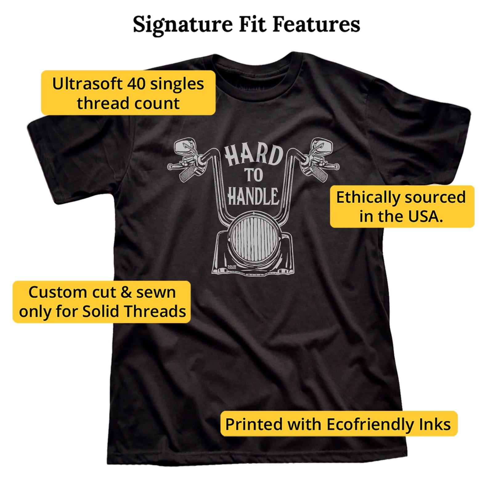 Hard To Handle Cool Signature T-shirt in Black - Fit Attributes