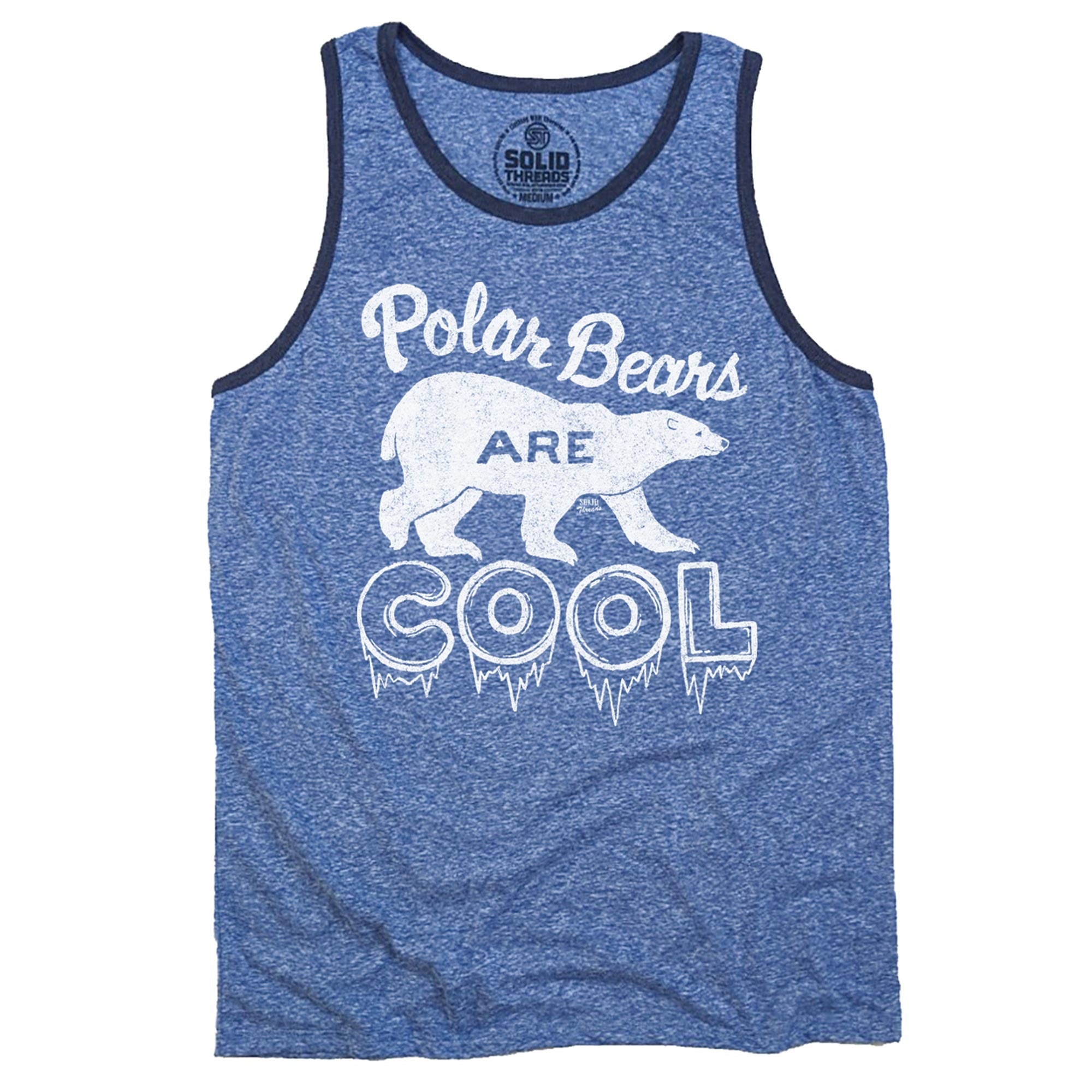 Polar Bears Are Cool Vintage Tank Top | SOLID THREADS