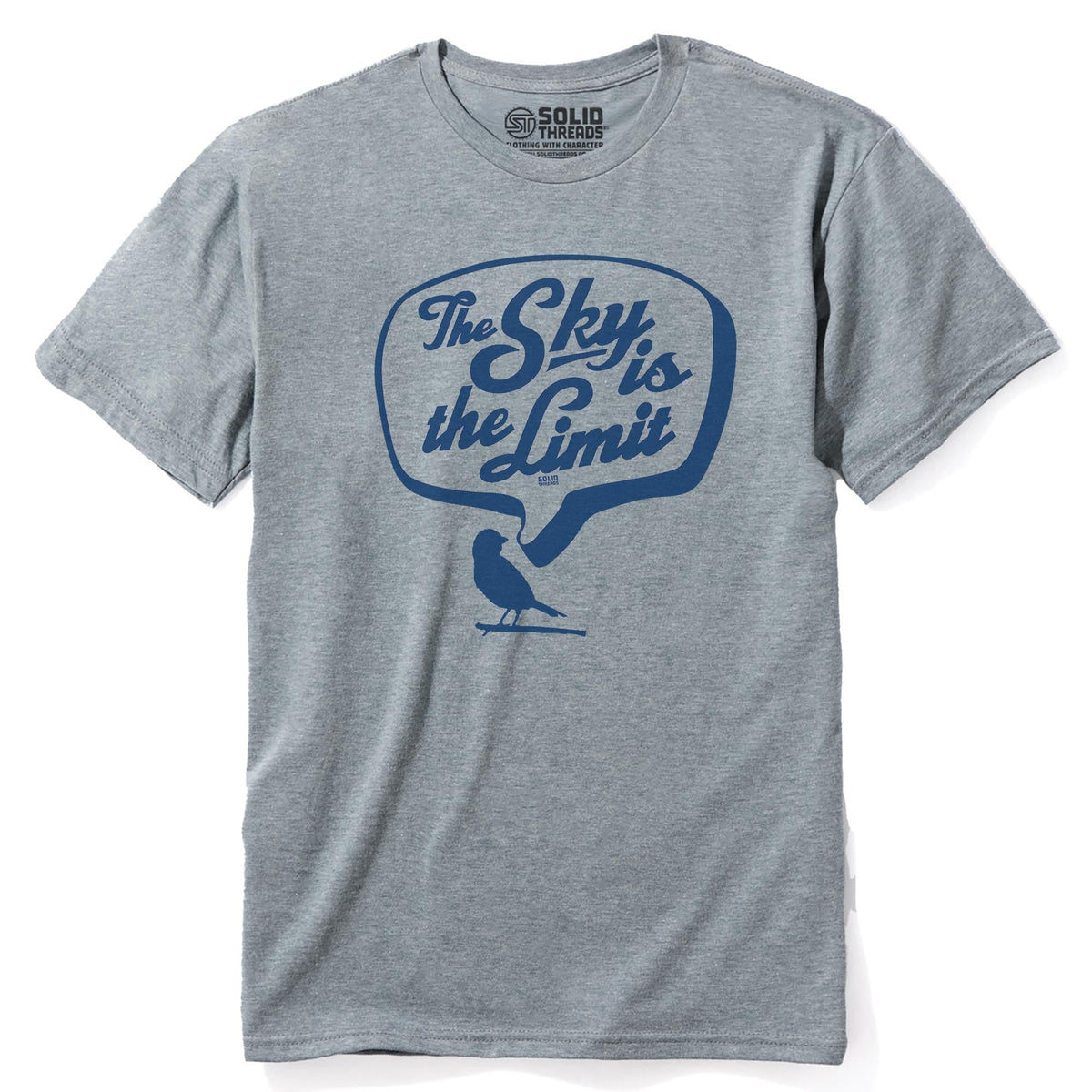 The Sky Is The Limit Vintage Staple T-shirt in Ash Heather - Front View