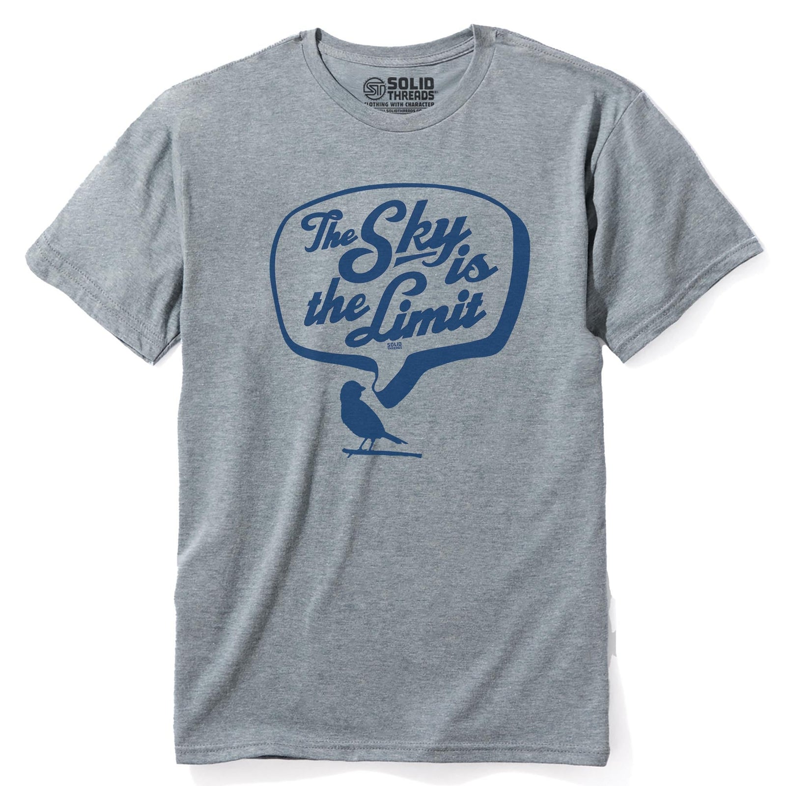 The Sky Is The Limit Vintage Staple T-shirt in Ash Heather - Front View