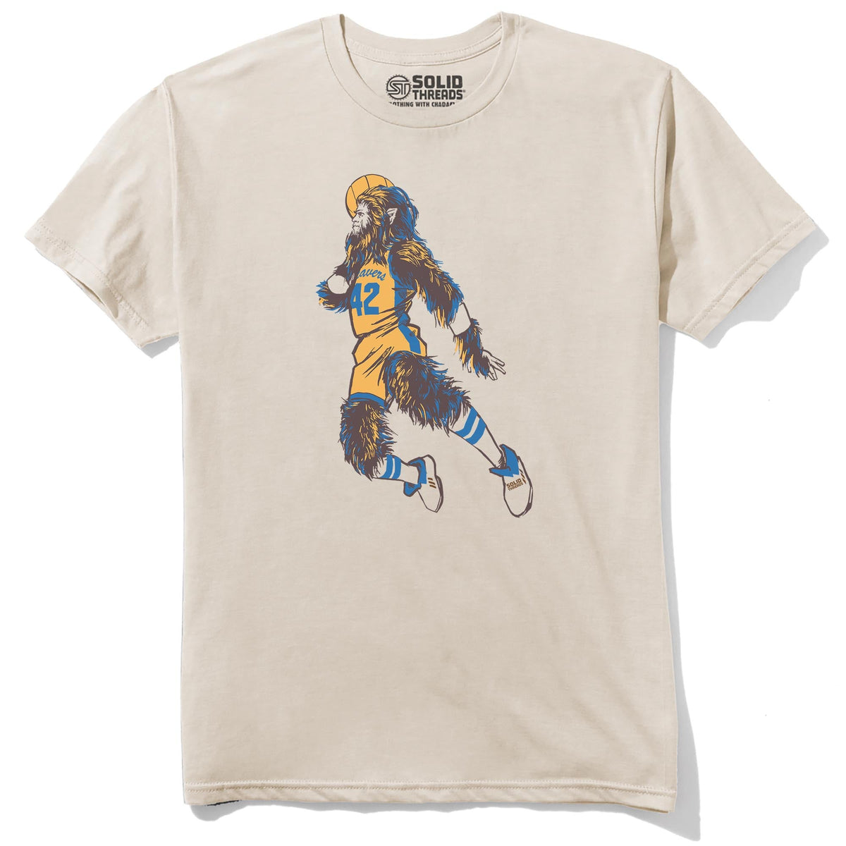Teen Wolf Cool Staple T-shirt in Natural - Front View
