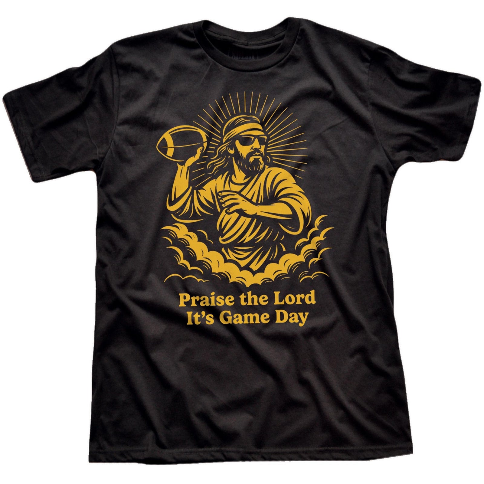 Men's Thank The Lord It's Gameday Cool Signature T-Shirt in Black   Fit Attributes