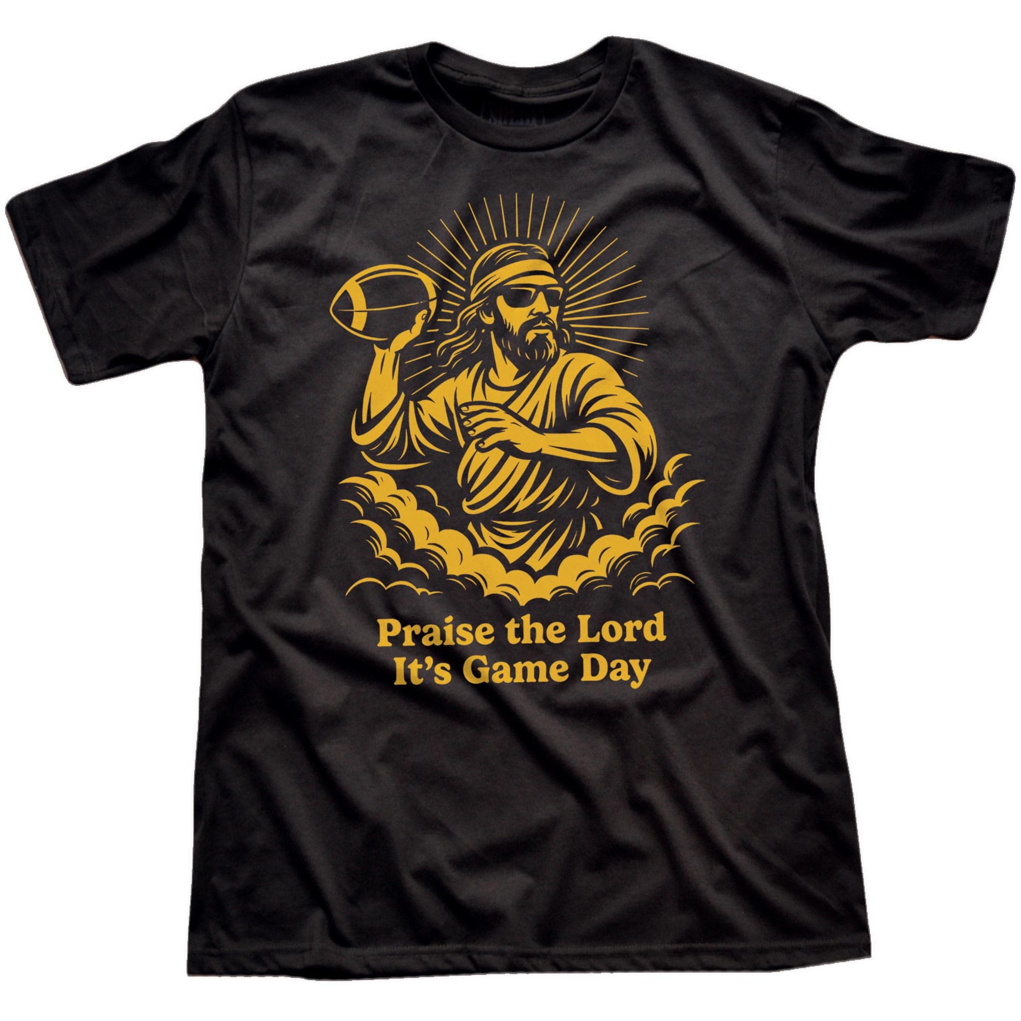 Men's Thank The Lord It's Gameday Cool Signature T-Shirt in Black   Fit Attributes