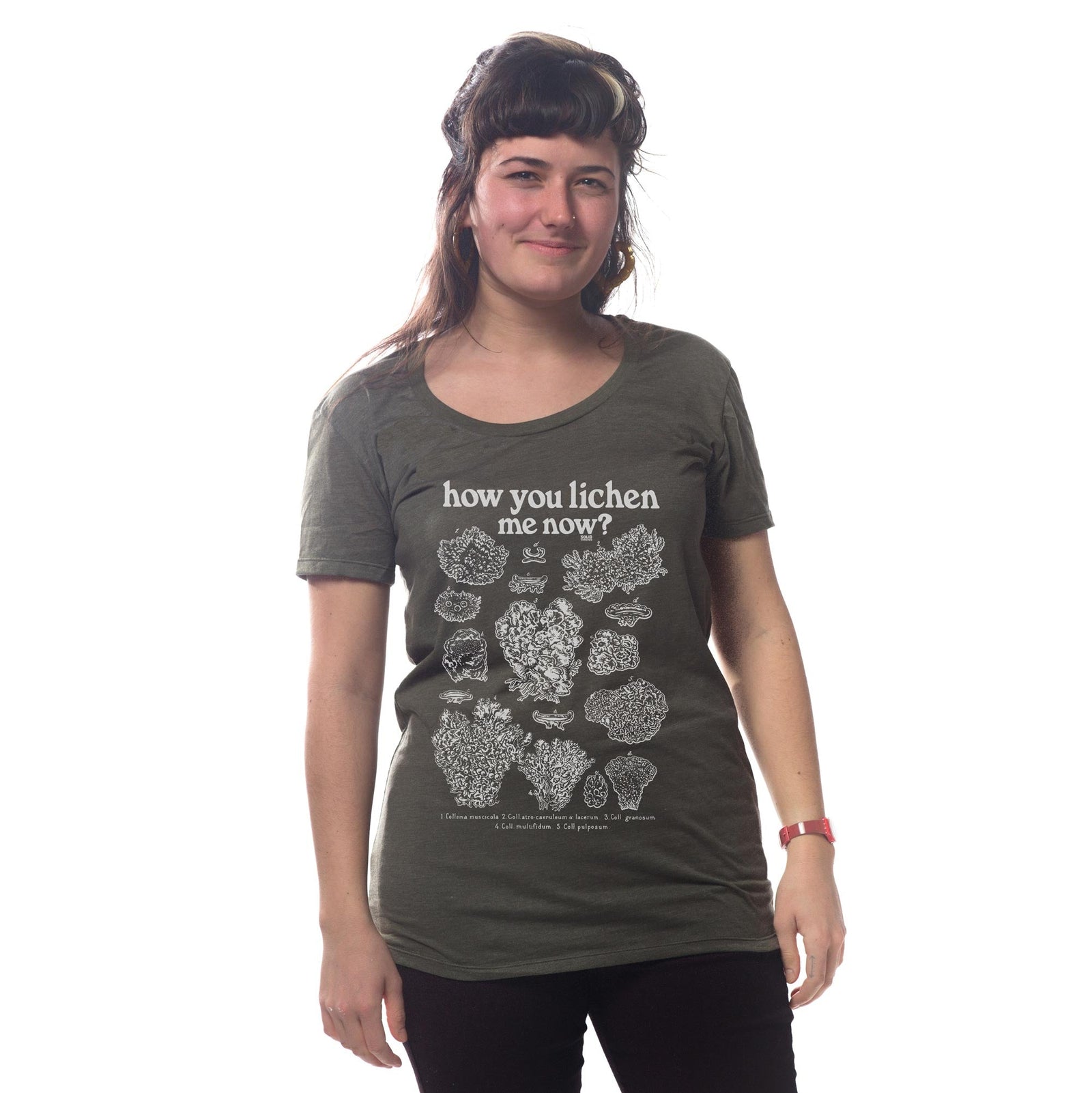 Women's How You Lichen Me Now Retro Graphic Tee | Funny Botany Triblend T-Shirt | SOLID THREADS