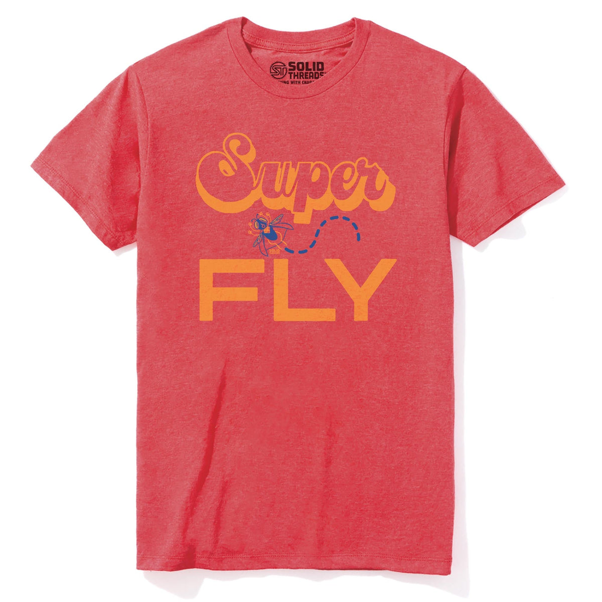 Superfly Vintage Staple T-shirt in Red Heather - Front View