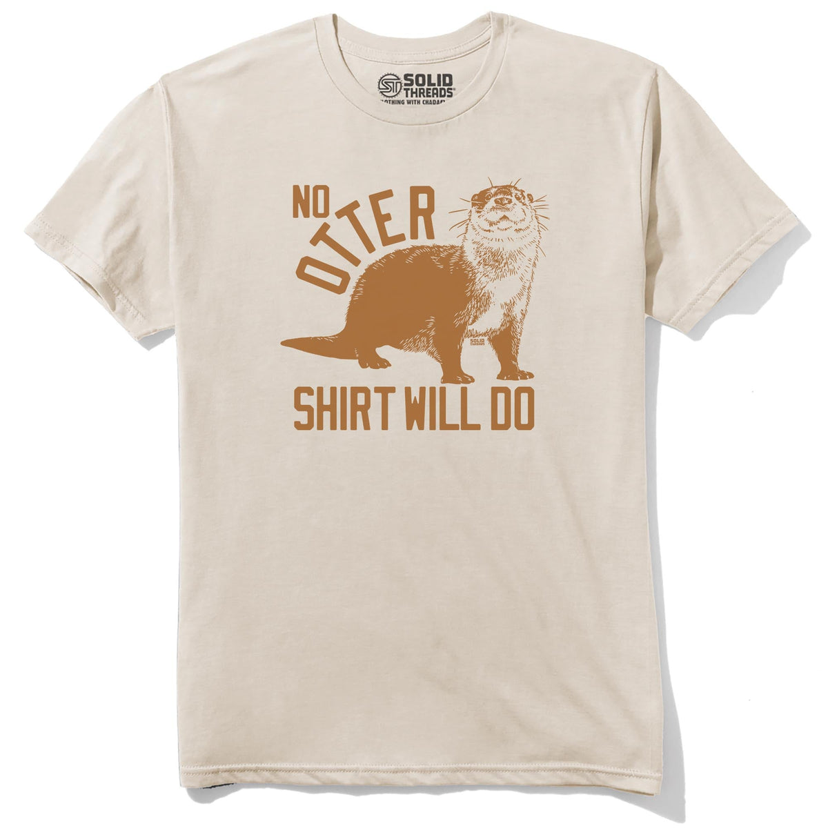 No Otter Shirt Will Do Vintage Staple T-shirt in Natural - Front View