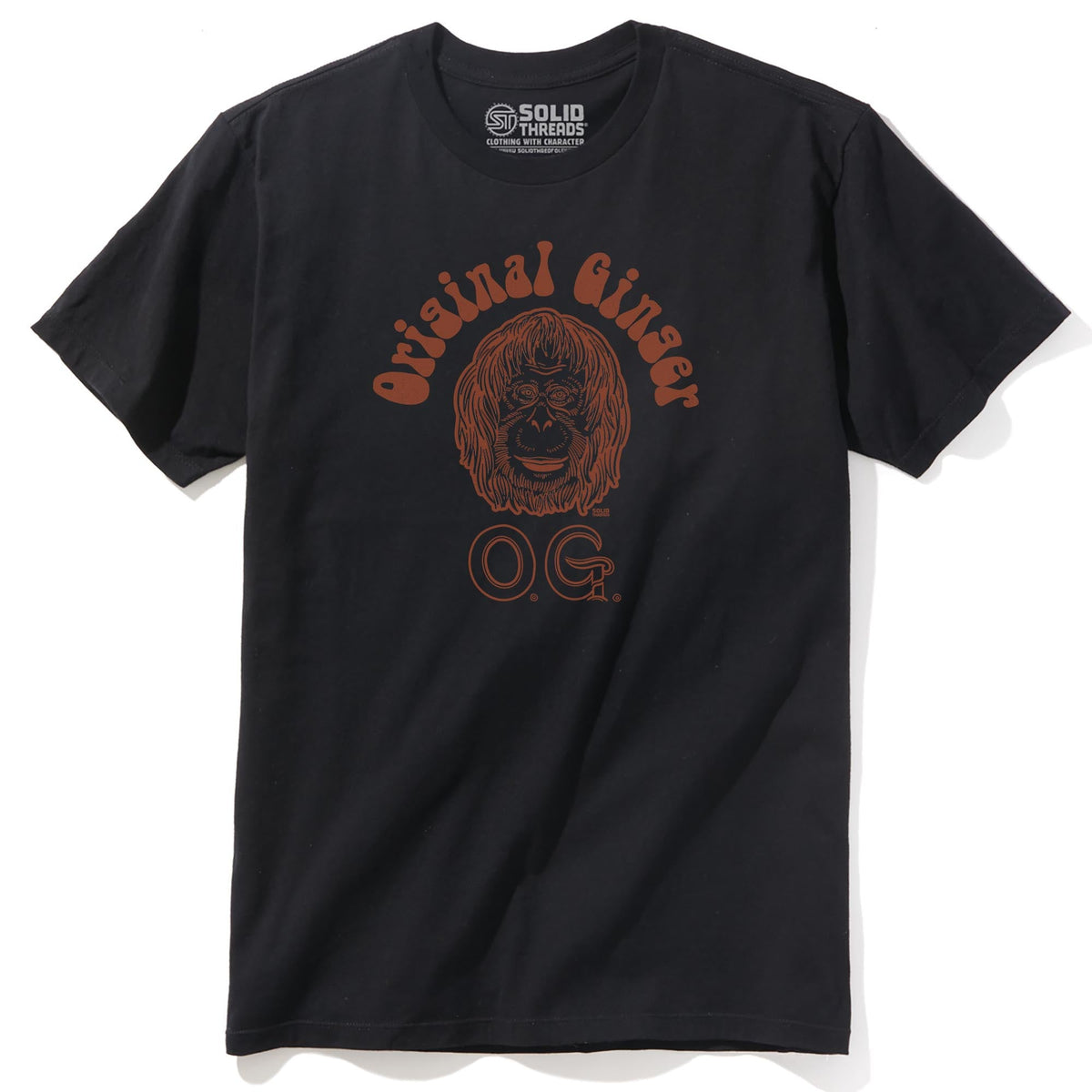 Original Ginger Cool Staple T-shirt in Black - Front View