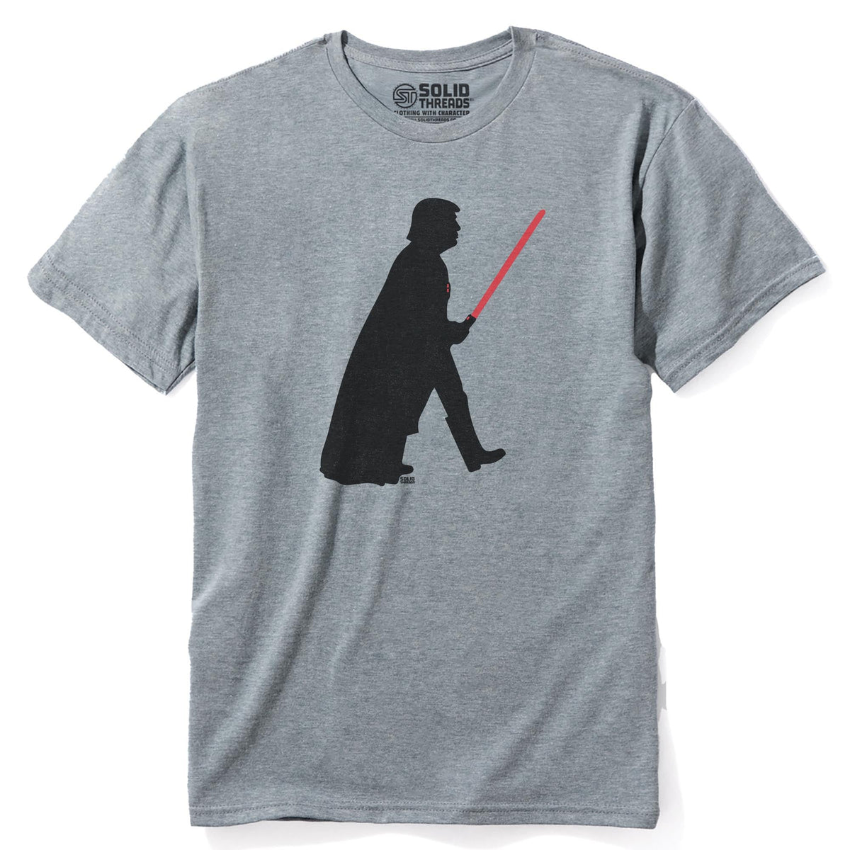 Trump Vader Vintage Staple T-shirt in Ash Heather - Front View