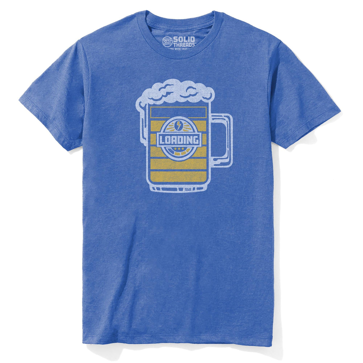 Beer Loading Vintage Staple T-shirt in Royal Heather - Front View