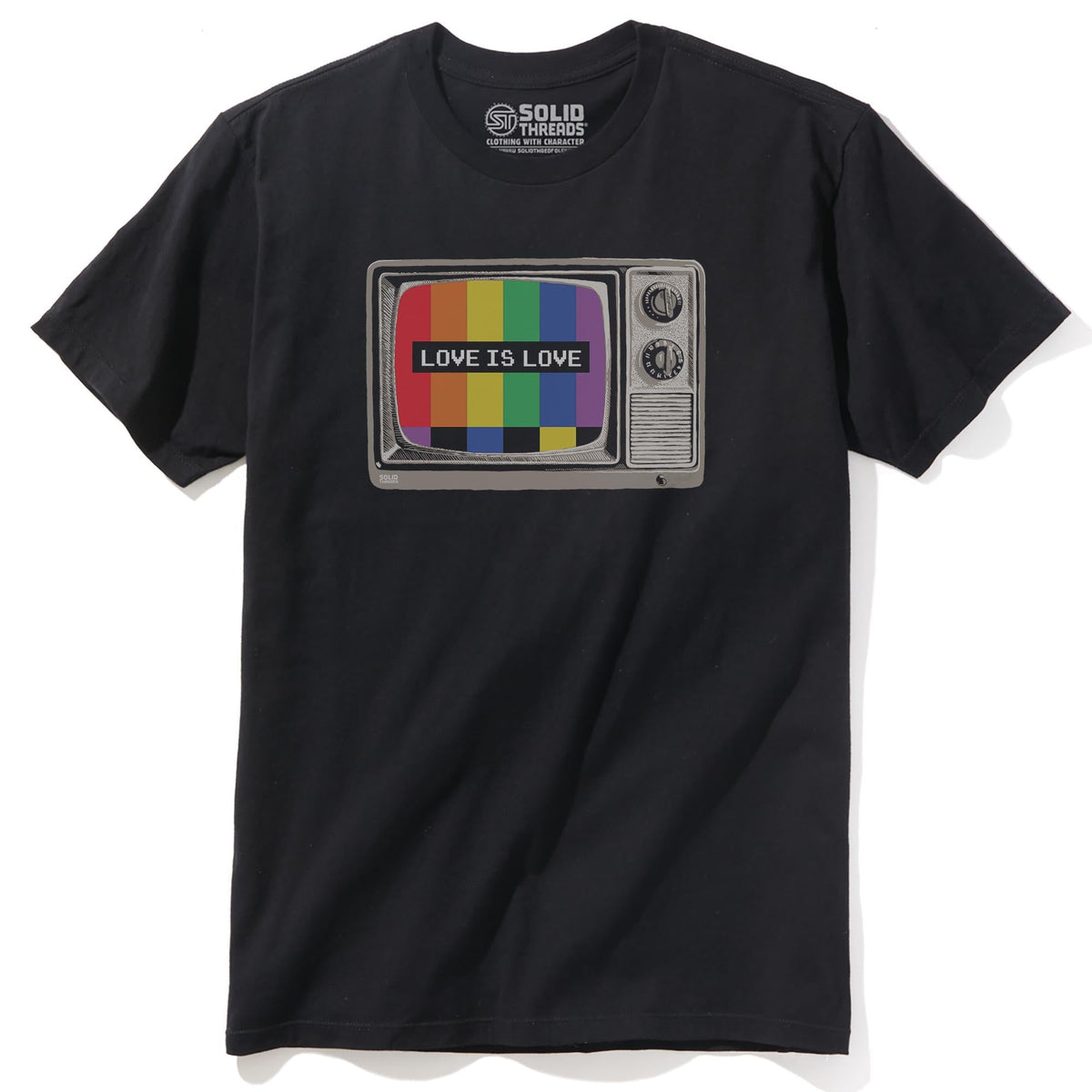 Pride Emergency Cool Staple T-shirt in Black - Front View