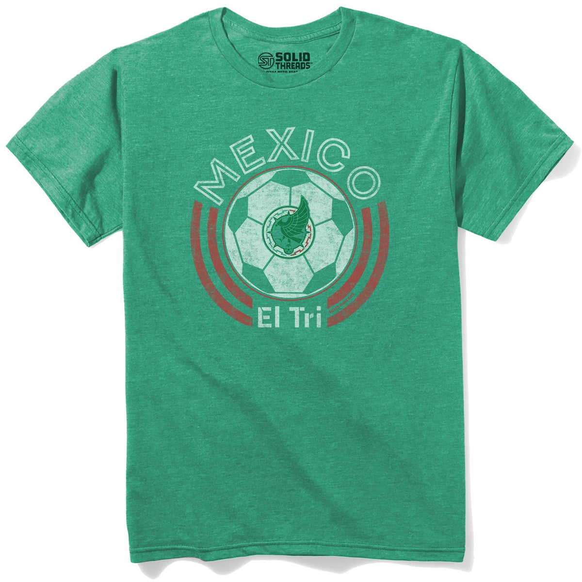 Mexico National Soccer Team Cool Staple T-shirt in Kelly Heather - Front View