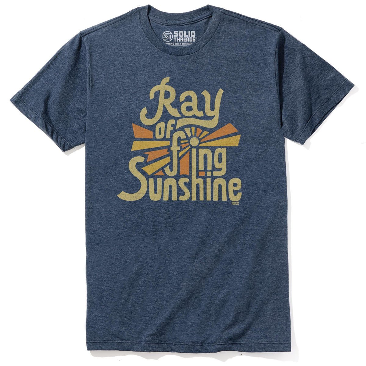 Ray Of F'ing Sunshine Cool Staple T-shirt in Navy Heather - Front View