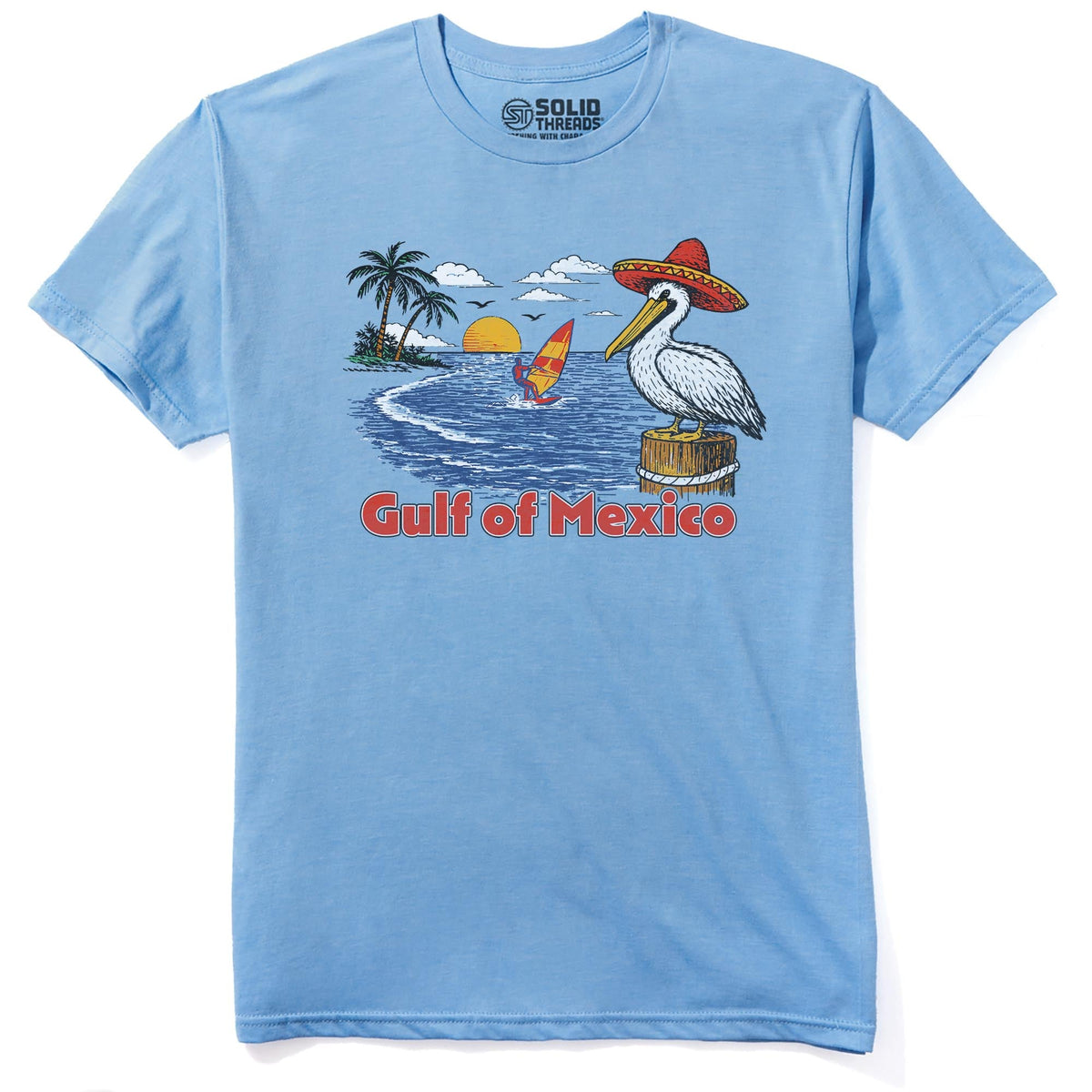 Gulf Of Mexico Vintage Everyday Staple T-Shirt in Natural - Front View