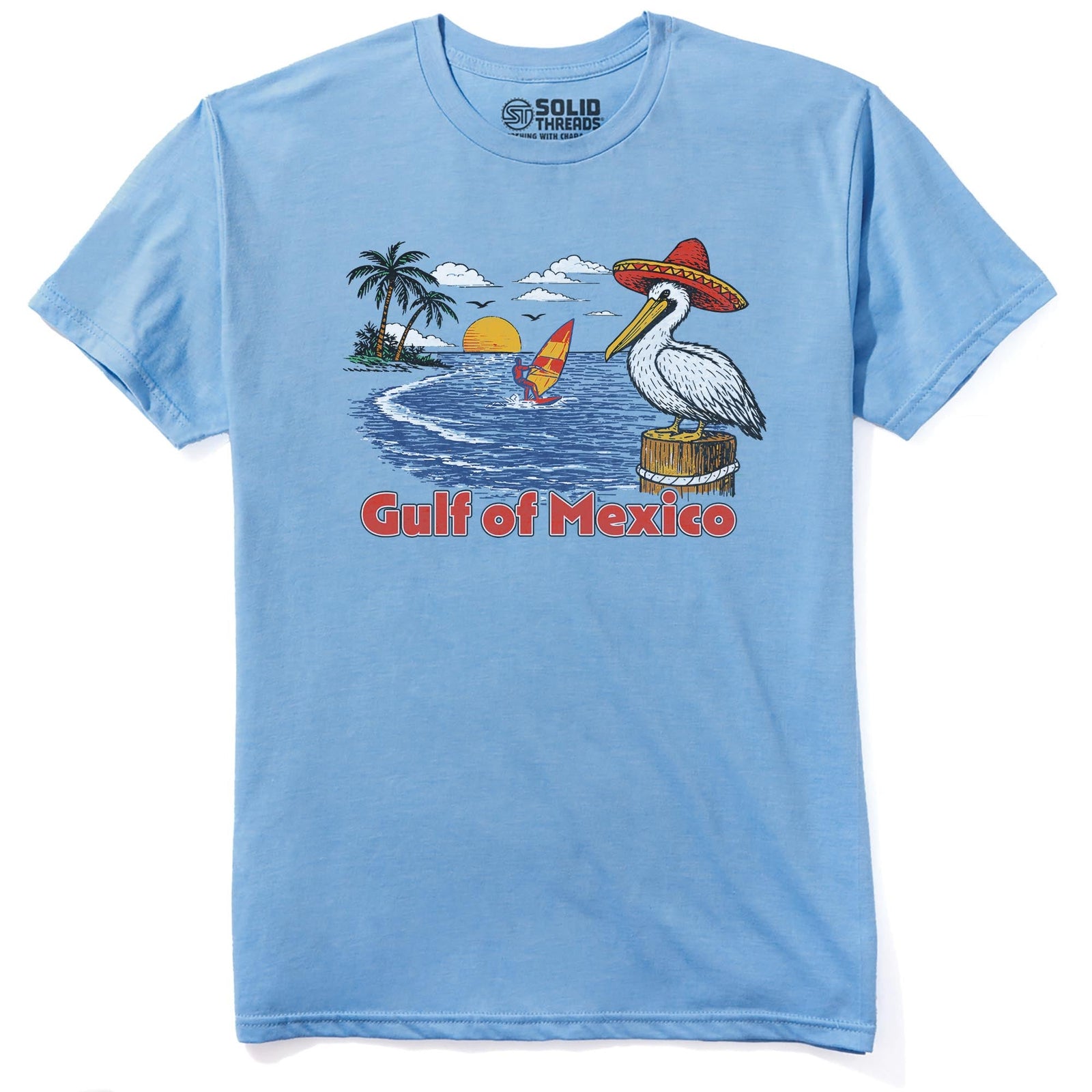 Gulf Of Mexico Vintage Everyday Staple T-Shirt in Natural - Front View