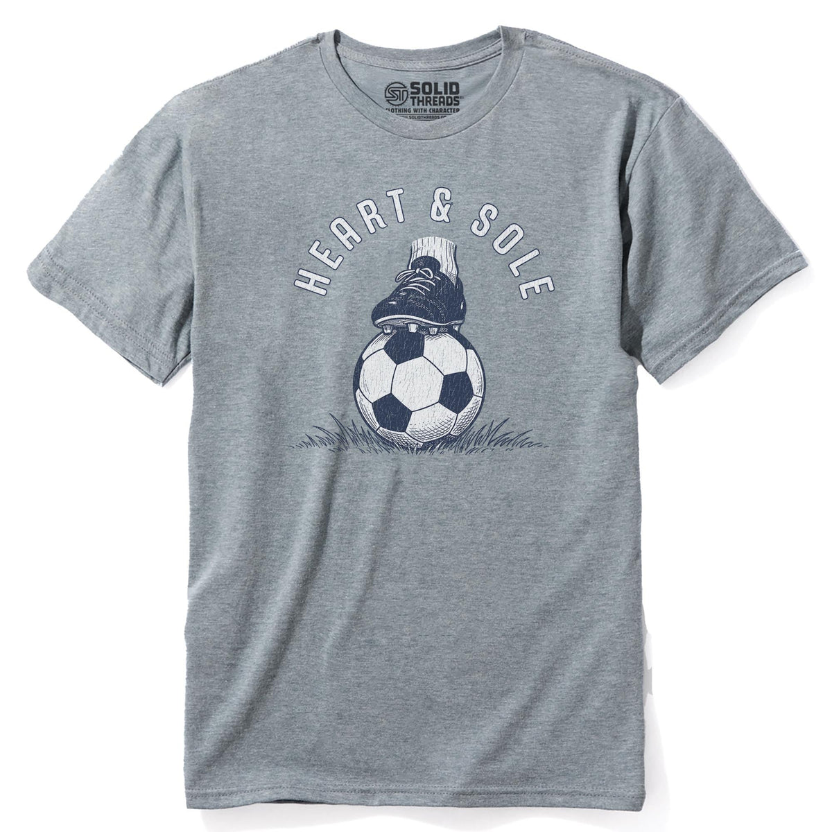 Heart &amp; Sole Vintage Staple T-shirt in Ash Heather - Front View