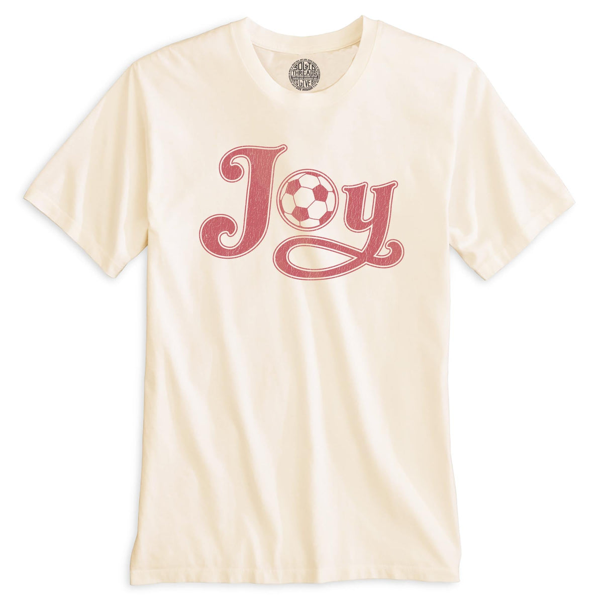 Joy Vintage Organic T-shirt in Ivory - Front View