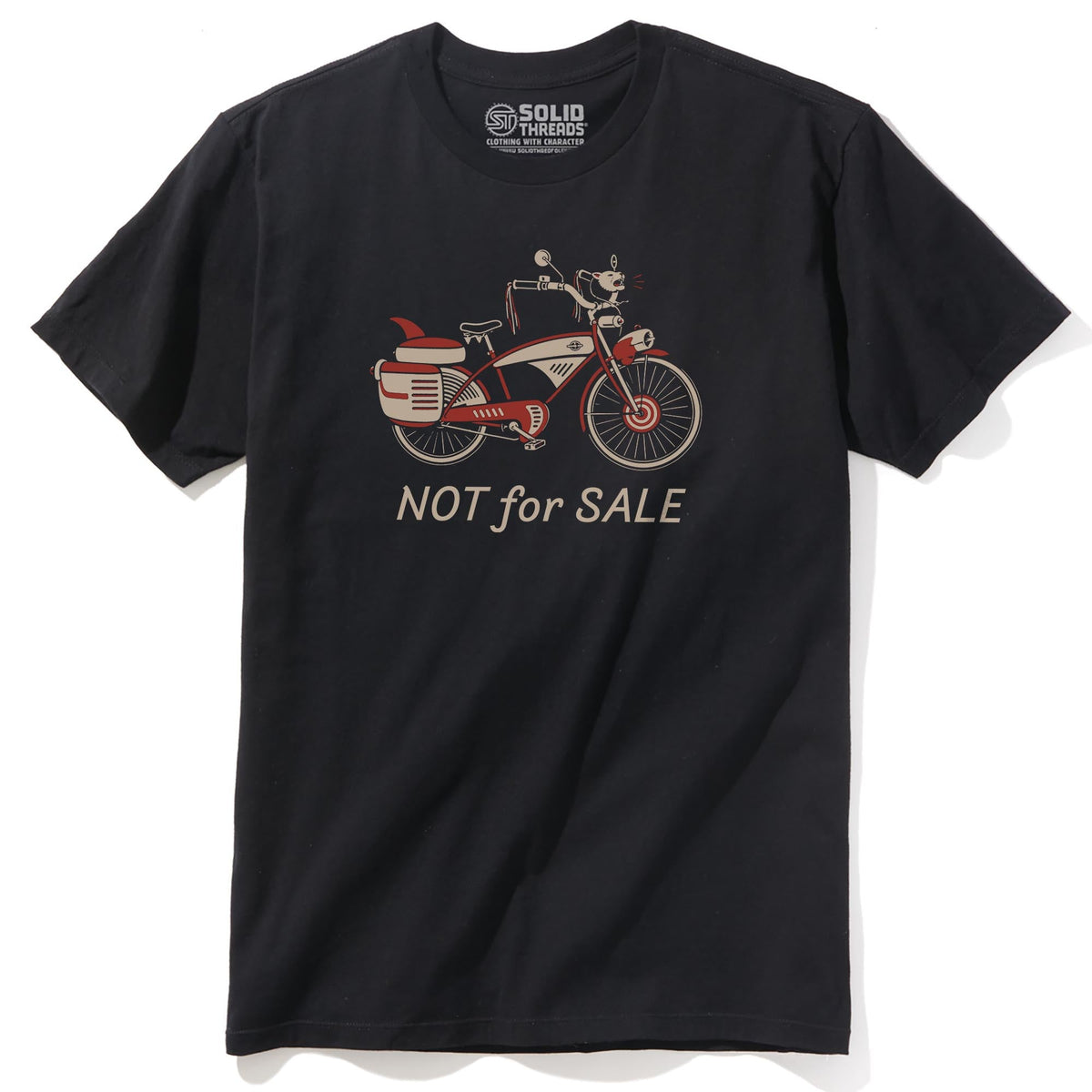 Not For Sale Cool Staple T-shirt in Black - Front View