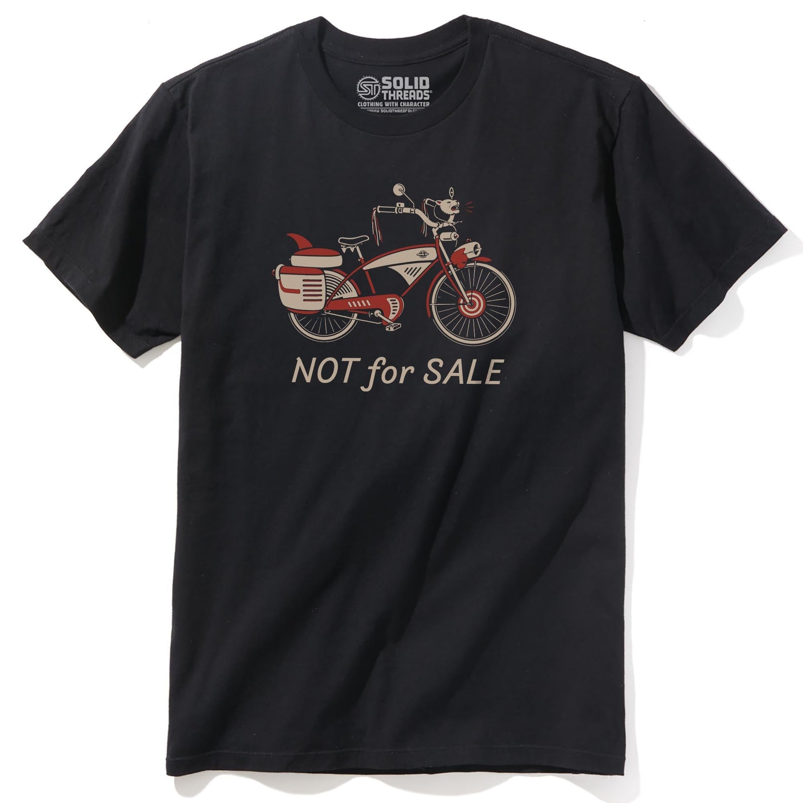 Not For Sale Cool Staple T-shirt in Black - Front View