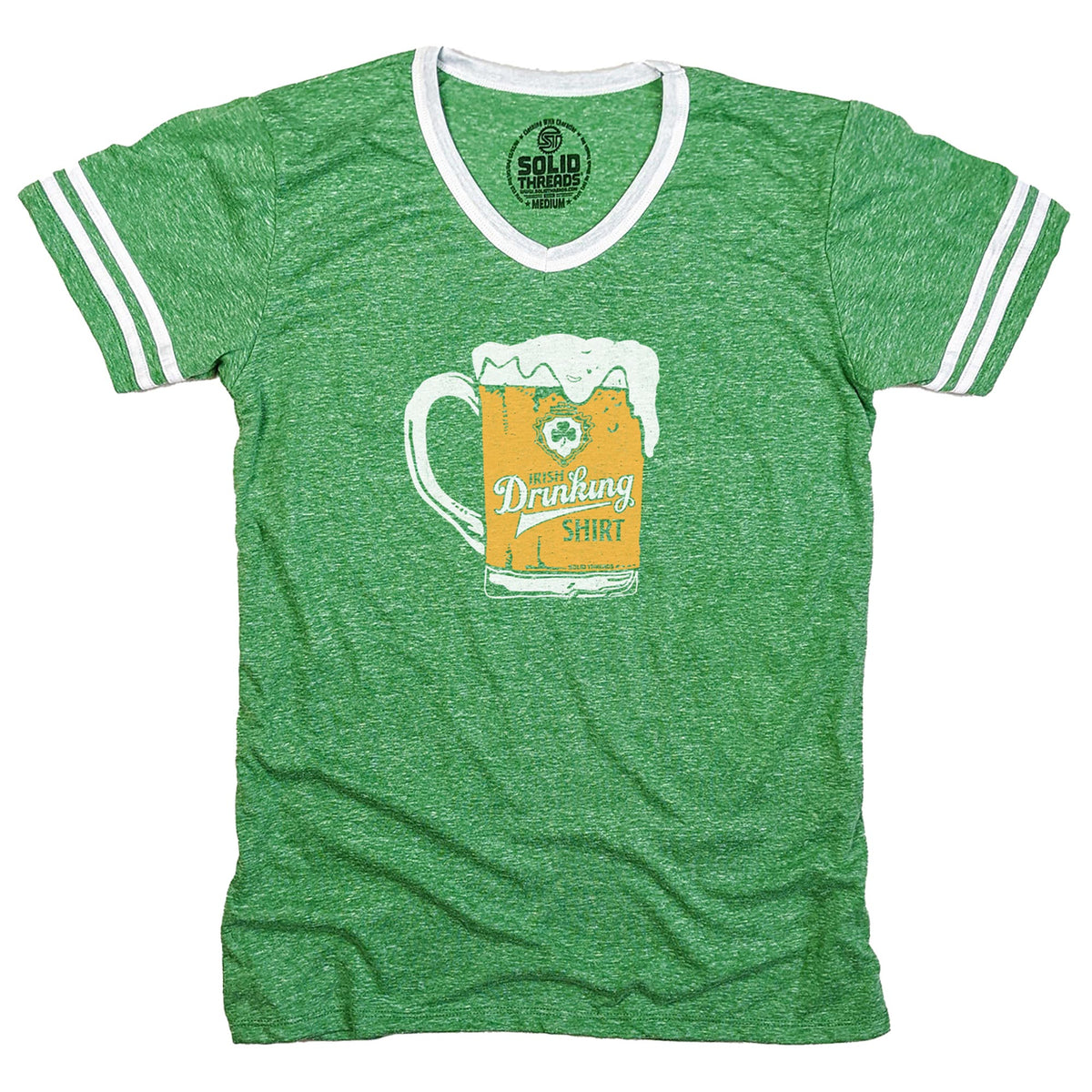 Irish Drinking Shirt Ringer V-Neck Tee