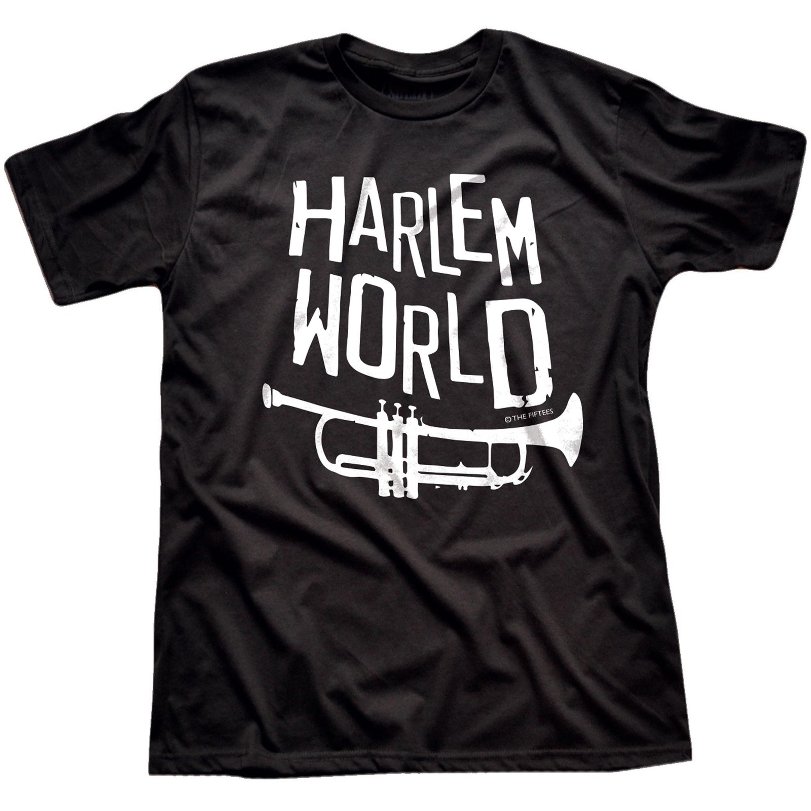 Men's Harlem-World Cool Graphic T-Shirt | Vintage New York City Tee | Solid Threads