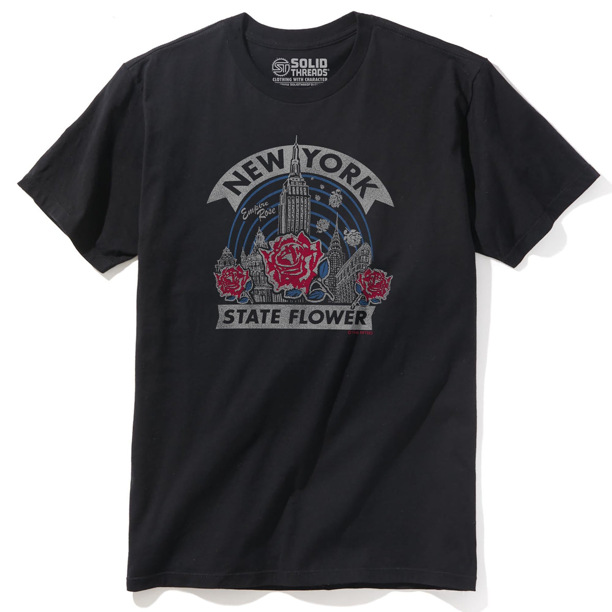 Empire Rose Cool Staple T-shirt in Black - Front View