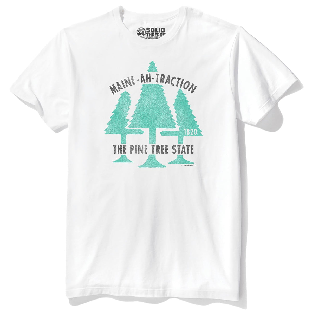 Maine Attraction Cool Staple T-shirt in White - Front View