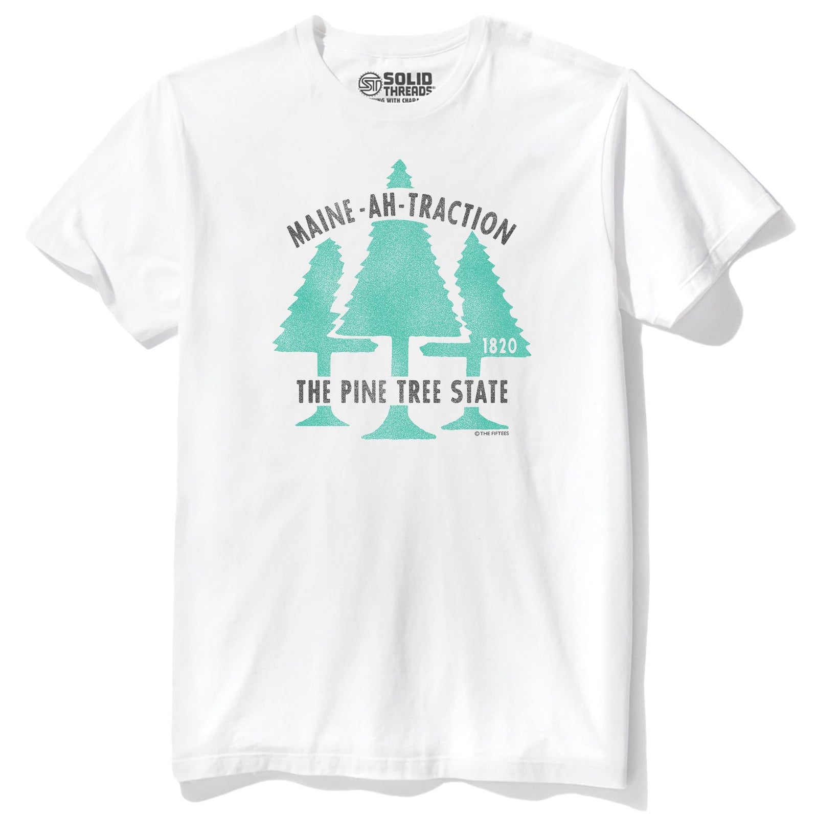 Maine Attraction Cool Staple T-shirt in White - Front View