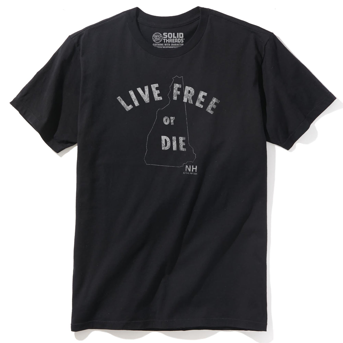 Live Free Or Die Cool Staple T-shirt in Black - Front View