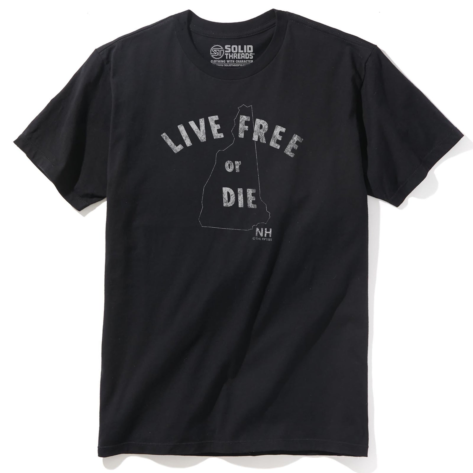 Live Free Or Die Cool Staple T-shirt in Black - Front View