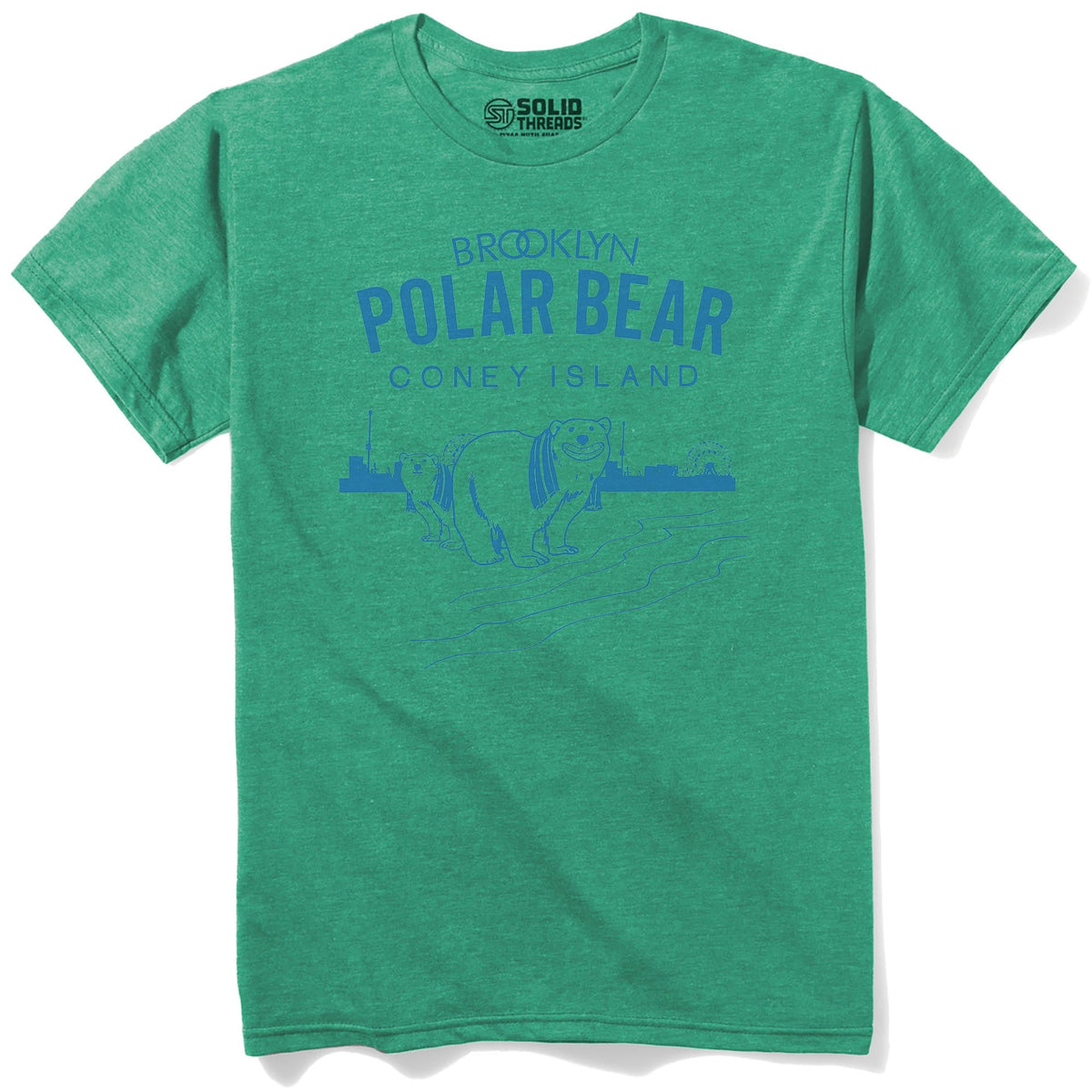 Masshole Funny Staple T-shirt in Kelly Heather - Front View
