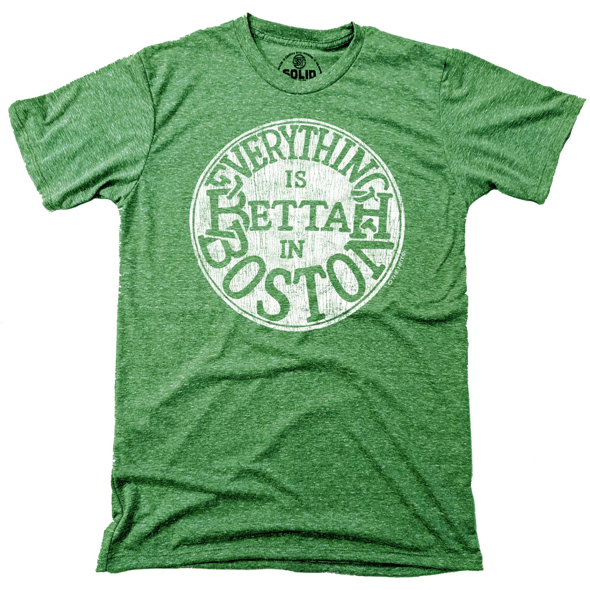 Men's Bettah In Boston Funny Graphic T-Shirt | Vintage Massachusetts Pun  Tee | Solid Threads