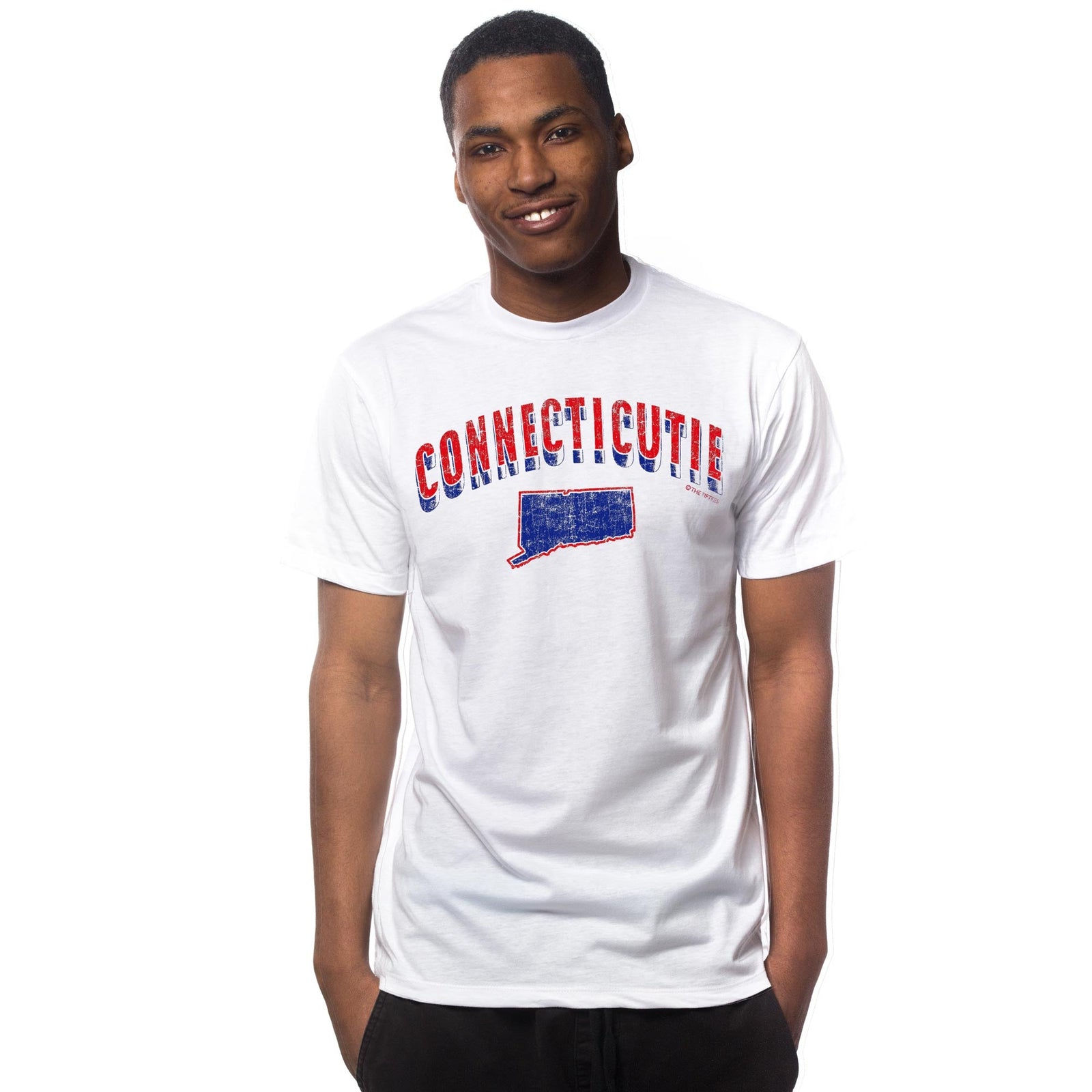 Men's Connecticutie Funny Graphic T-Shirt | Vintage CT Pun  Tee | Solid Threads