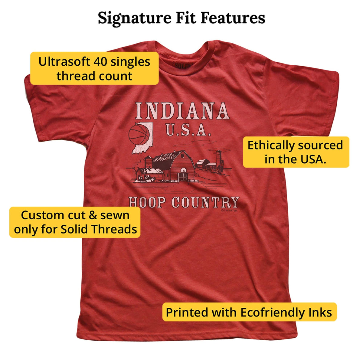 Hoop Country Cool Signature T-shirt in Red - Fit Attributes