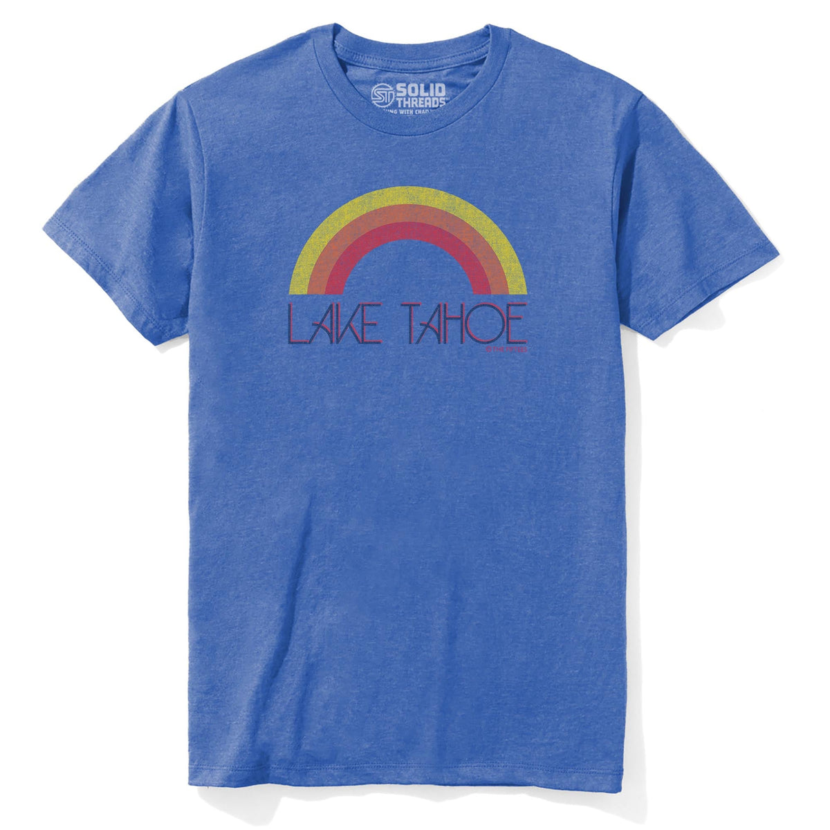 Lake Tahoe Cool Staple T-shirt in Royal Heather - Front View