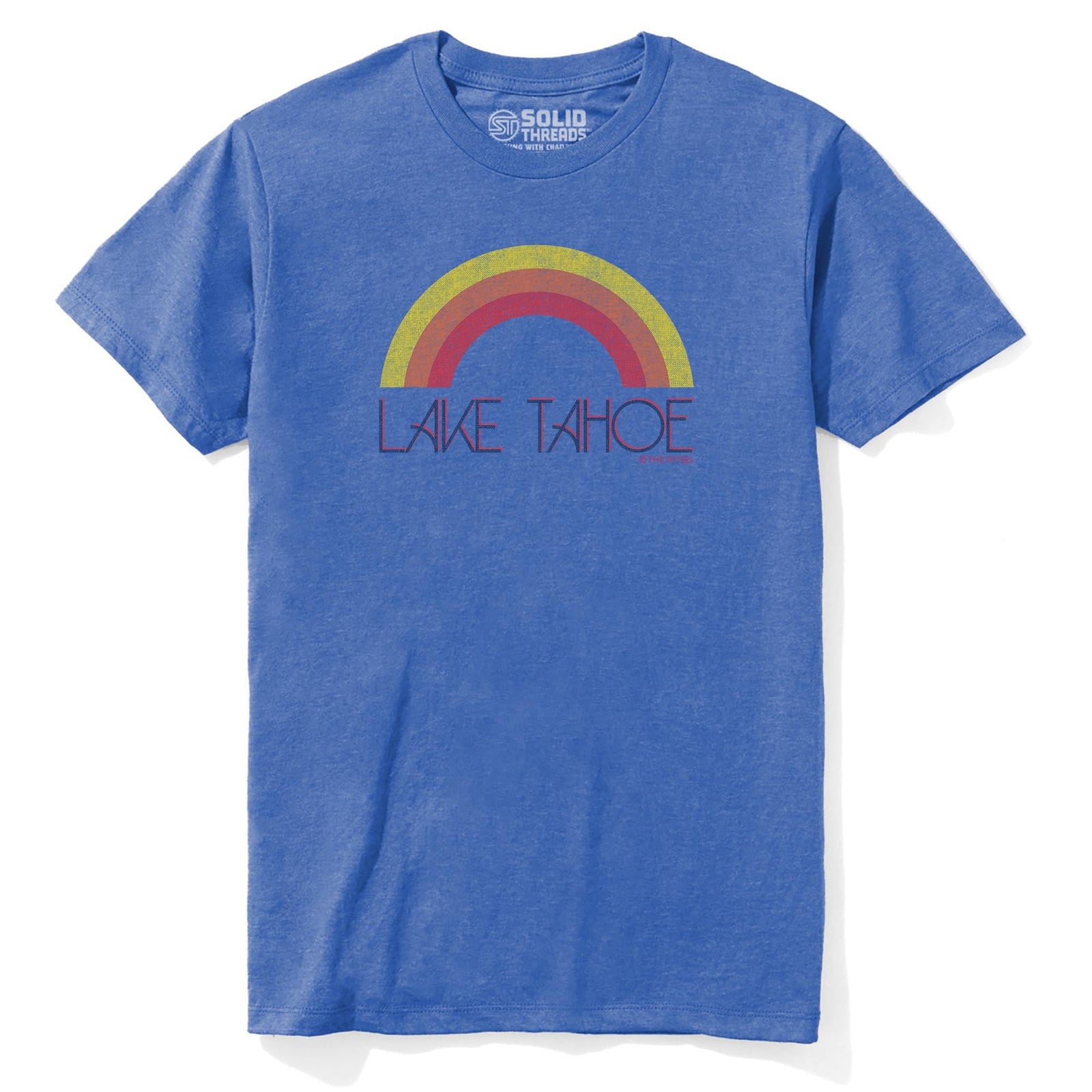 Lake Tahoe Cool Staple T-shirt in Royal Heather - Front View