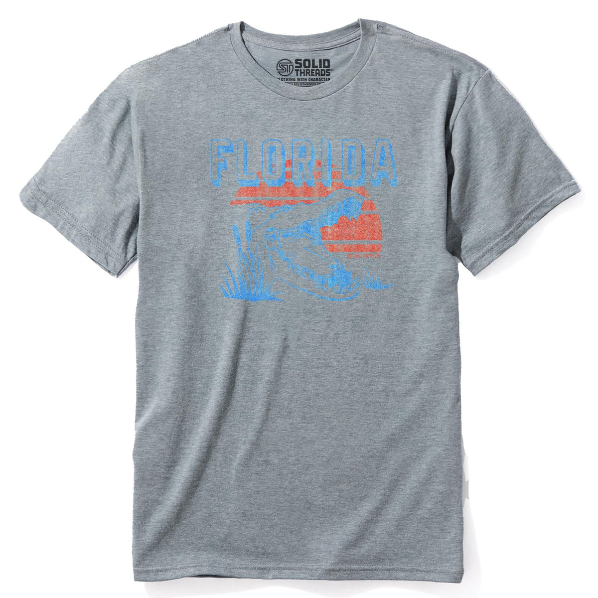 Swamp Bit Cool Staple T-shirt in Ash Heather - Front View