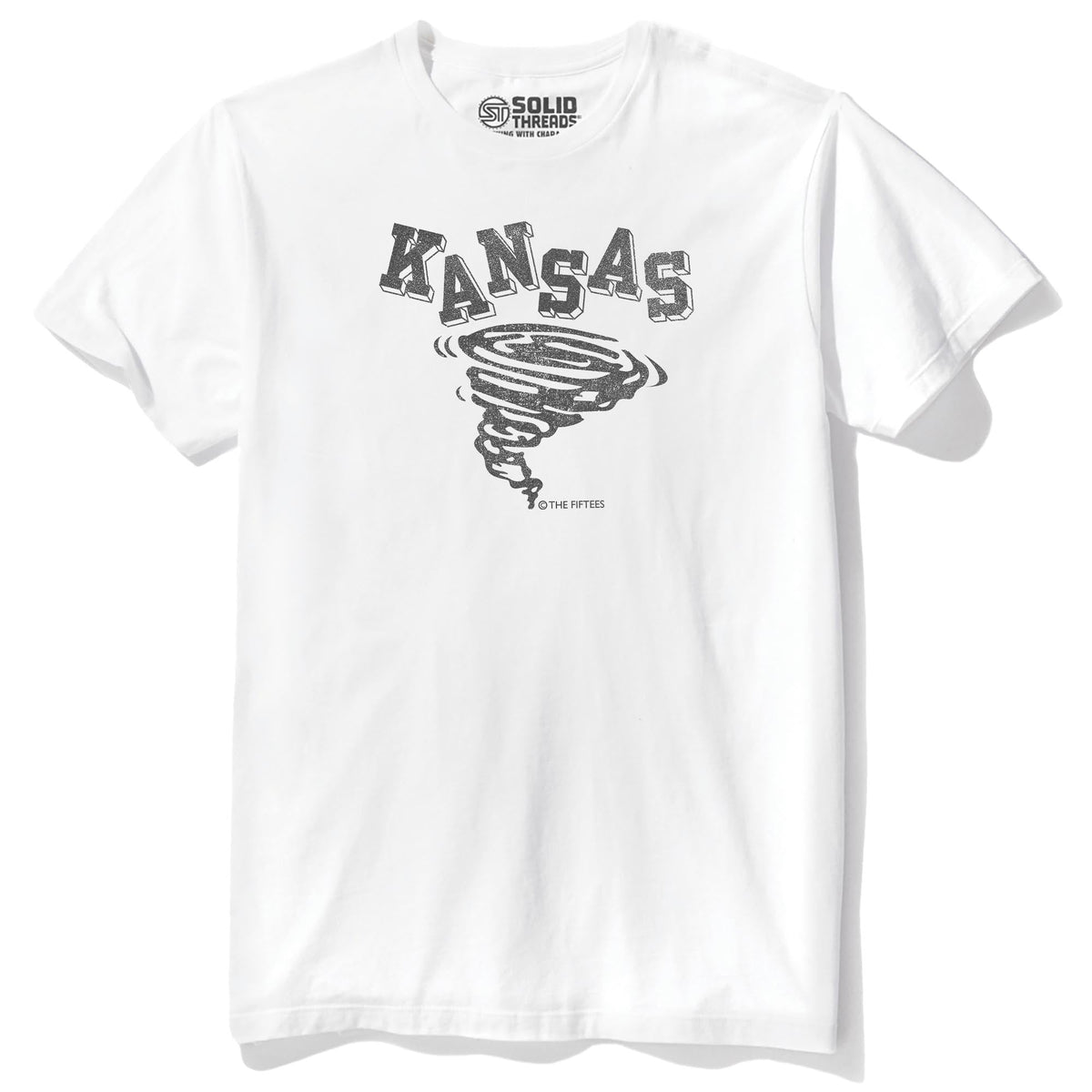 Kansas Tornado Cool Staple T-shirt in White - Front View
